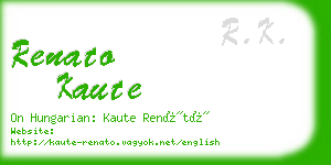 renato kaute business card